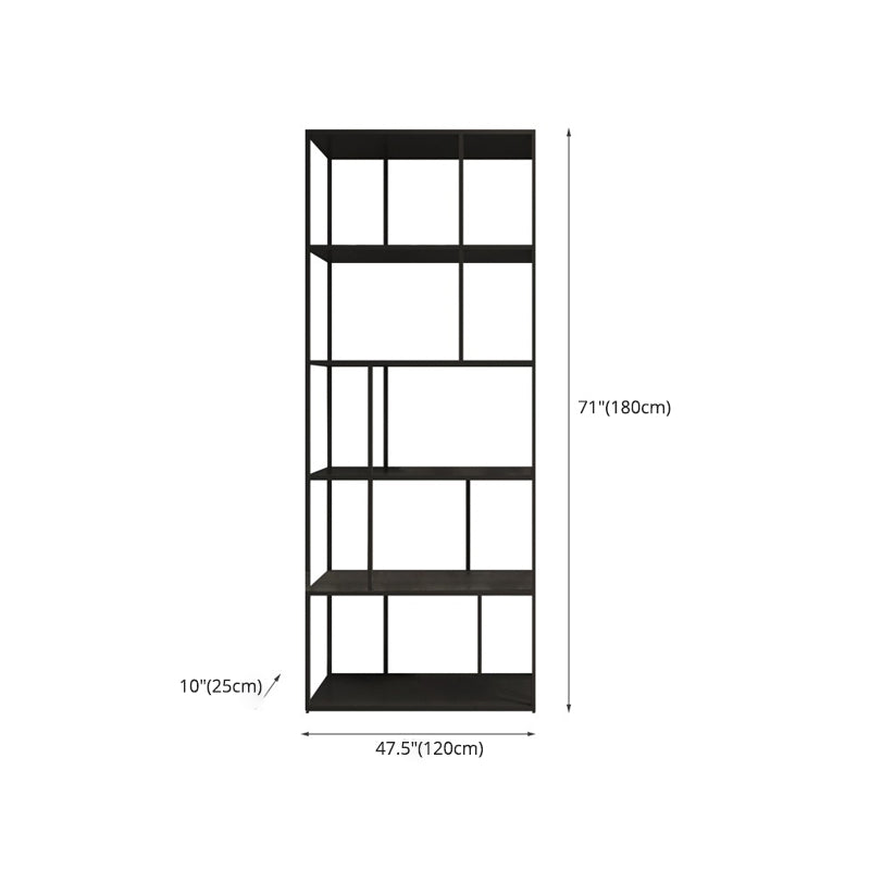 Libreria Etagere in metallo in stile industriale con scaffali rettangolari