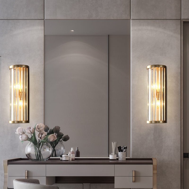 Postmodern Crystal Wall Light Geometric Shape Wall Sconce for Living Room