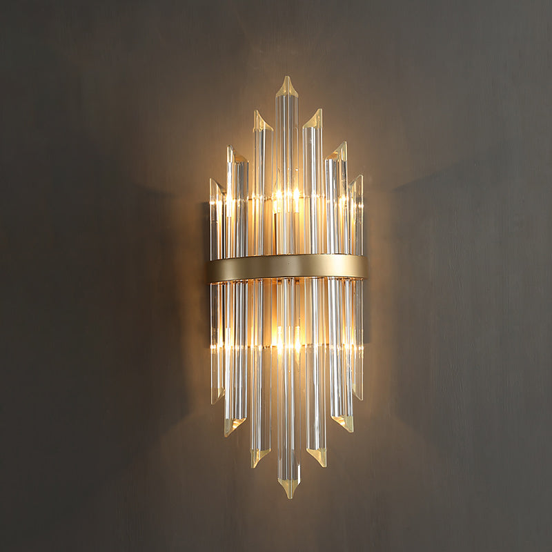 Postmodern Crystal Wall Light Geometric Shape Wall Sconce for Living Room