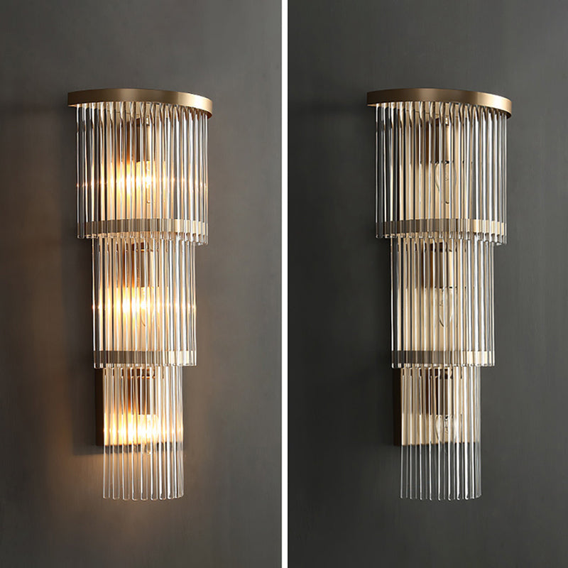 Postmodern Crystal Wall Light Geometric Shape Wall Sconce for Living Room