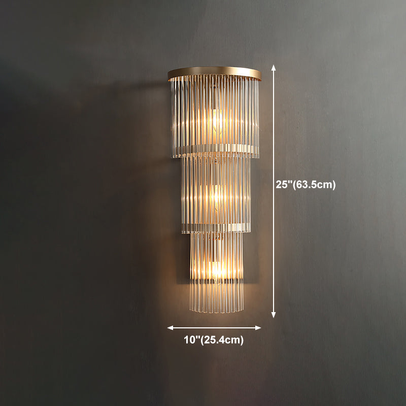 Postmodern Crystal Wall Light Geometric Shape Wall Sconce for Living Room