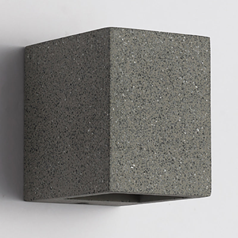 Pallen cúbico Splke Lighting Fixture Concreto Estilo simple Flush Monte Luz de pared