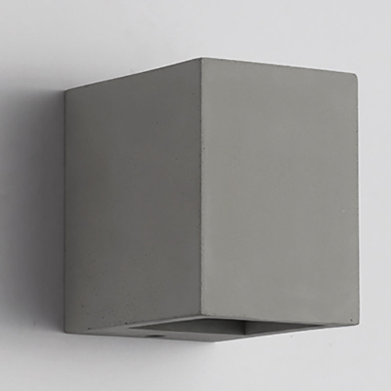 Pallen cúbico Splke Lighting Fixture Concreto Estilo simple Flush Monte Luz de pared