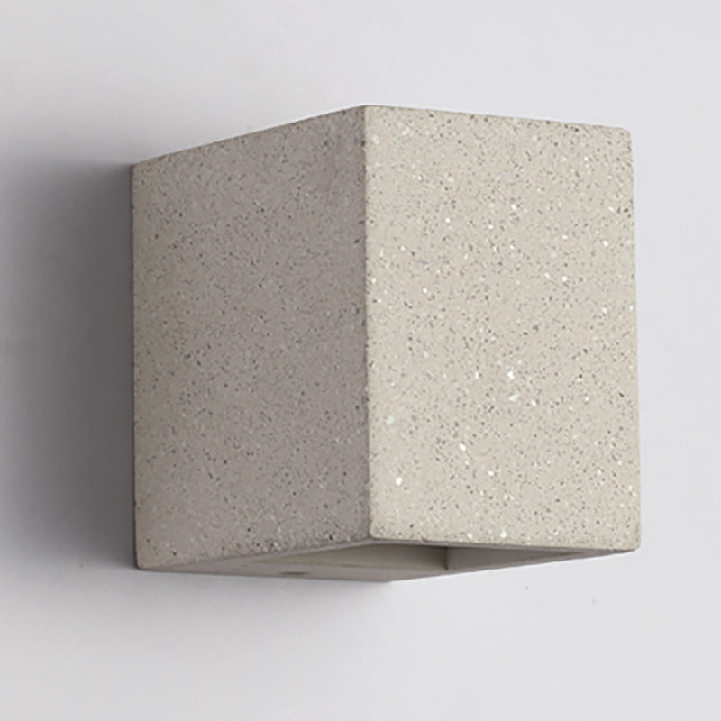 Pallen cúbico Splke Lighting Fixture Concreto Estilo simple Flush Monte Luz de pared