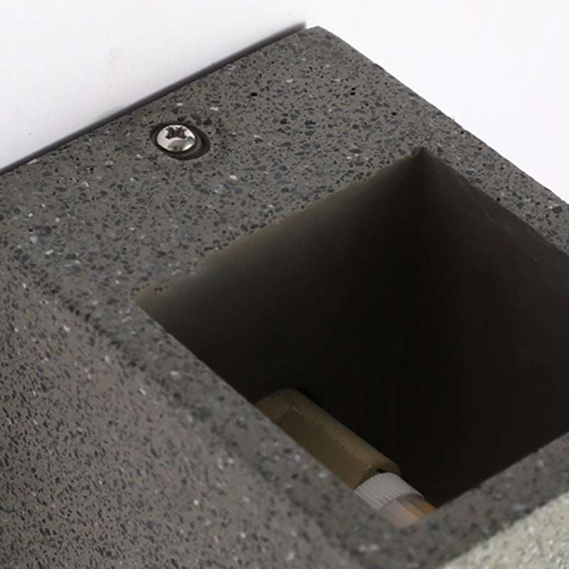 Pallen cúbico Splke Lighting Fixture Concreto Estilo simple Flush Monte Luz de pared