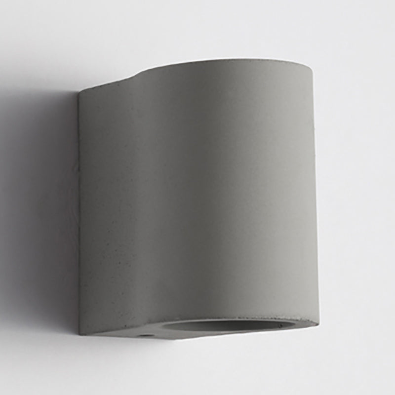 Cylindrical Cement Wall Washer Sconce Nordic Style Hallway Wall Light Fixture