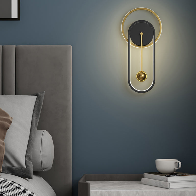 Stile per bambini a forma unica luci da parete in metallo lampade montate