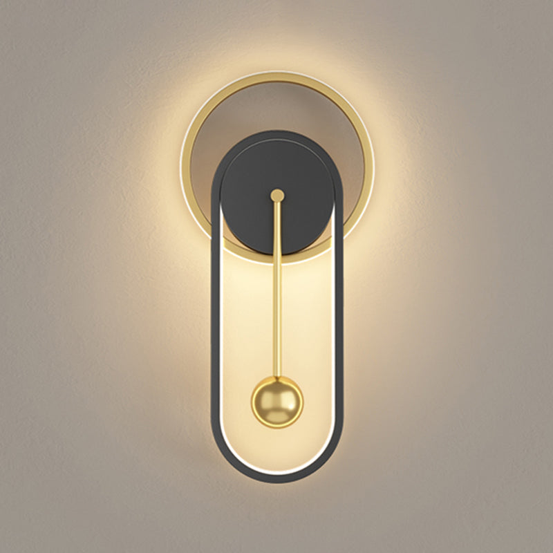 Stile per bambini a forma unica luci da parete in metallo lampade montate