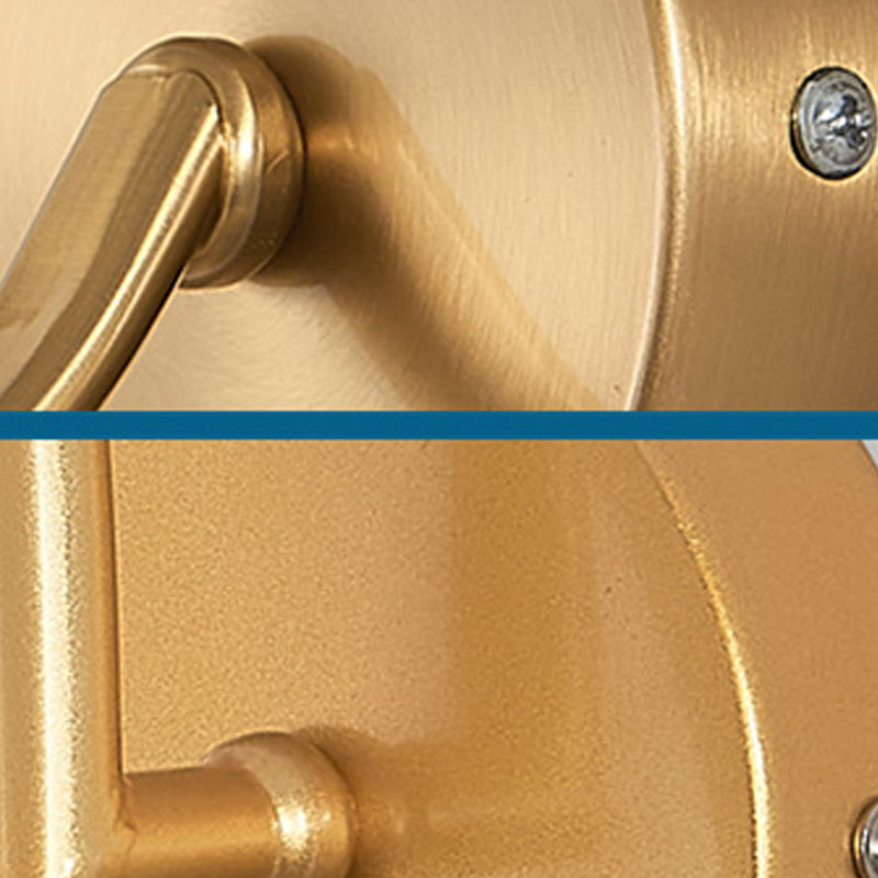 Lámpara de lámpara de pared global dorada simplicidad de vidrio blanco de 1 linda lámpara de vidrio