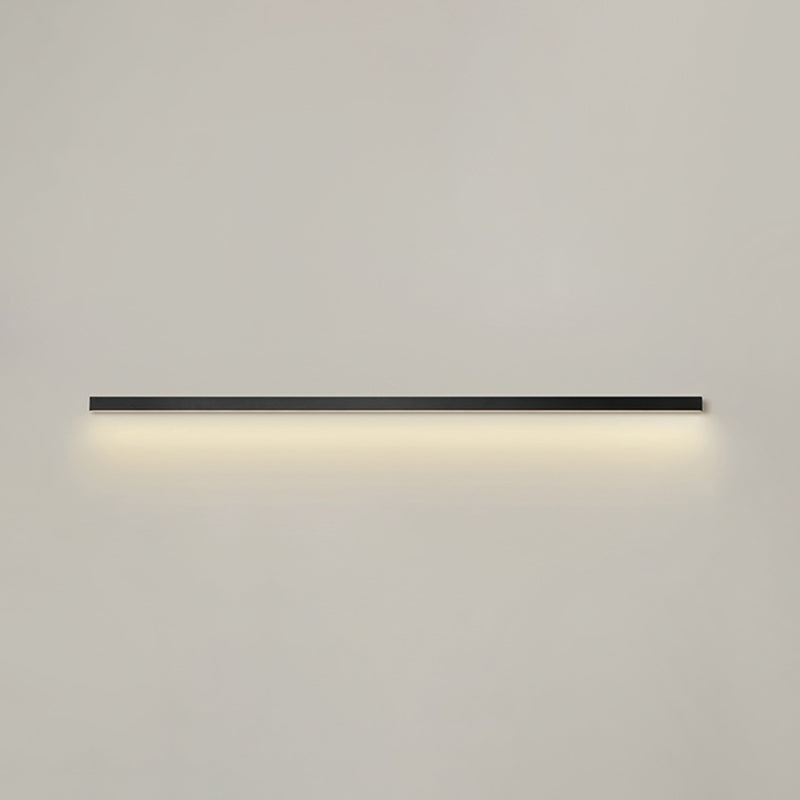 Linear Shape Metal Wall Light Modern 1-Light Wall Mounted Light Fixture