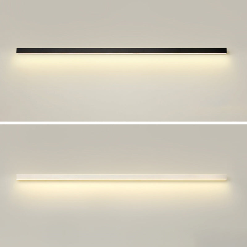 Linear Shape Metal Wall Light Modern 1-Light Wall Mounted Light Fixture
