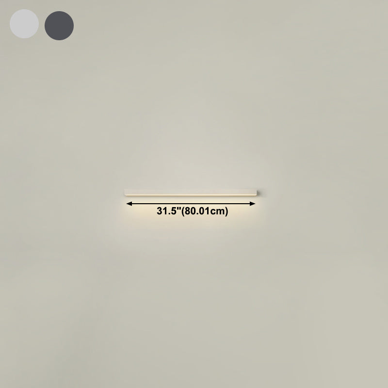 Linear Shape Metal Wall Light Modern 1-Light Wall Mounted Light Fixture
