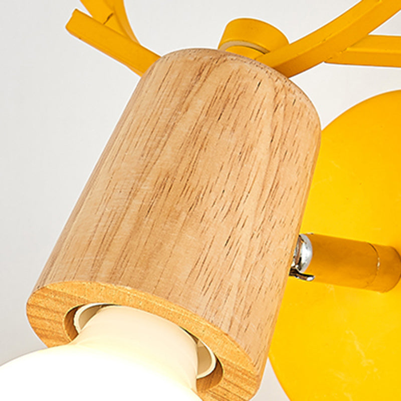 Modern Style Unique Shape Wall Sconce Metal 1 Light Sconce Lighting for Bedroom