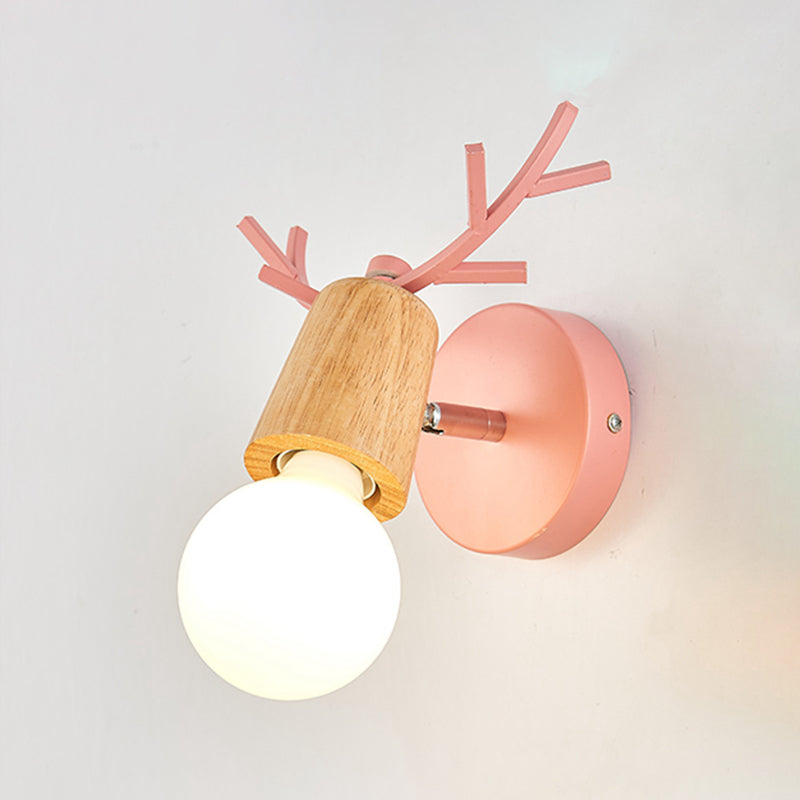 Modern Style Unique Shape Wall Sconce Metal 1 Light Sconce Lighting for Bedroom