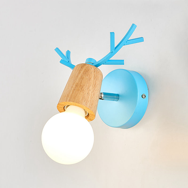 Modern Style Unique Shape Wall Sconce Metal 1 Light Sconce Lighting for Bedroom