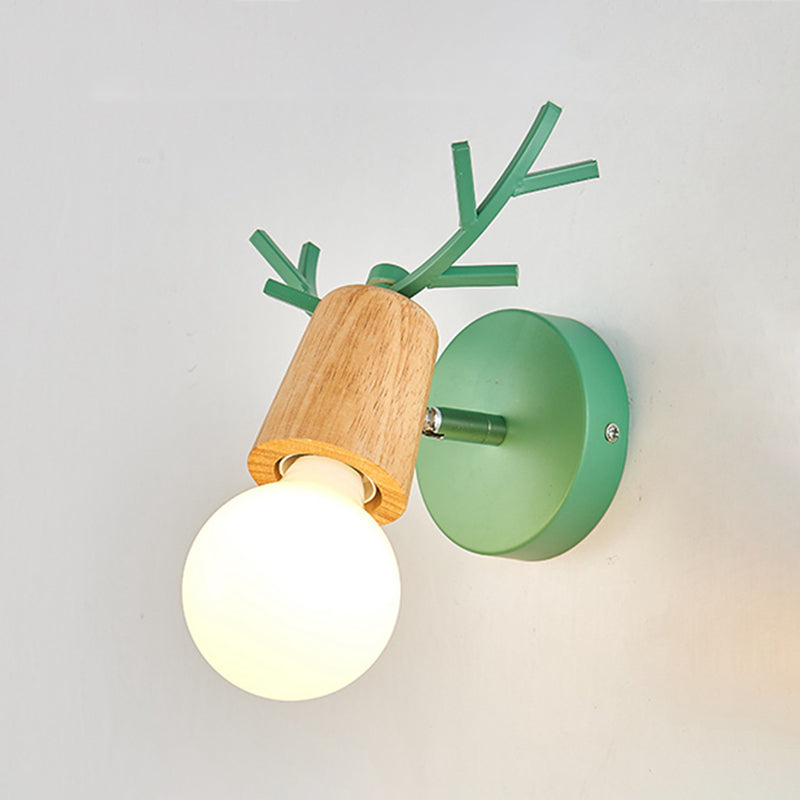 Modern Style Unique Shape Wall Sconce Metal 1 Light Sconce Lighting for Bedroom