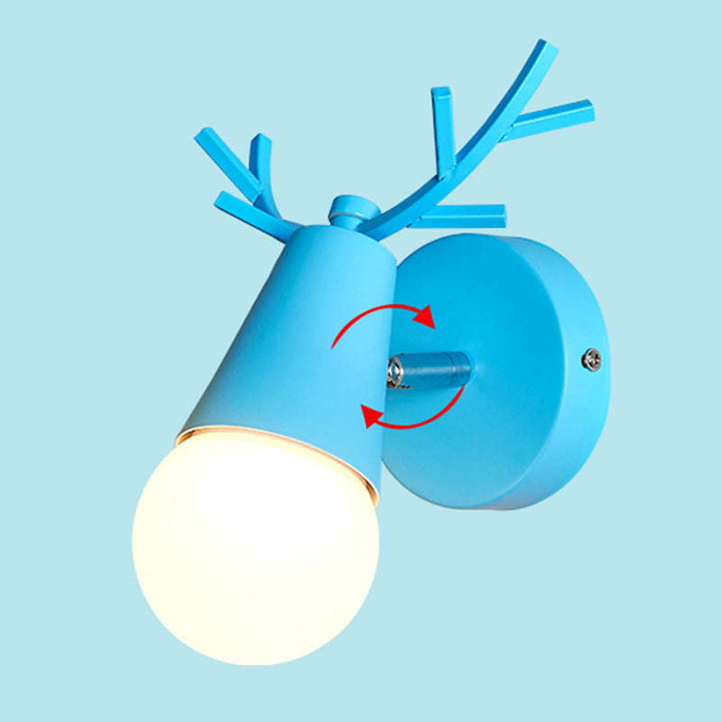 Modern Style Unique Shape Wall Sconce Metal 1 Light Sconce Lighting for Bedroom