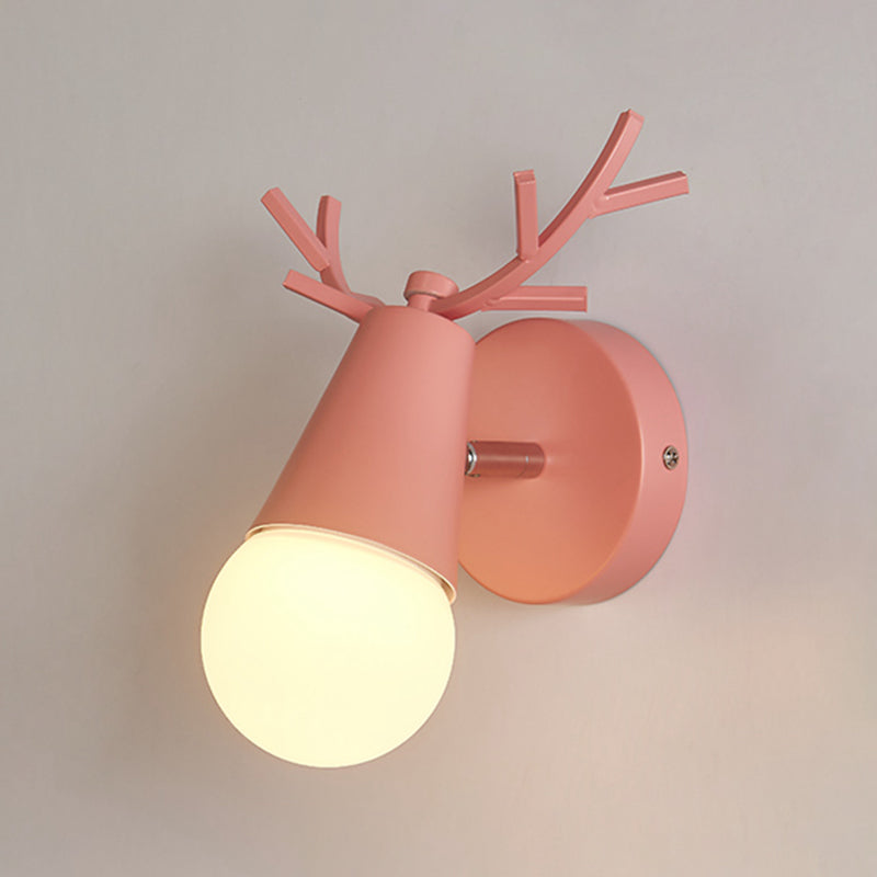 Modern Style Unique Shape Wall Sconce Metal 1 Light Sconce Lighting for Bedroom