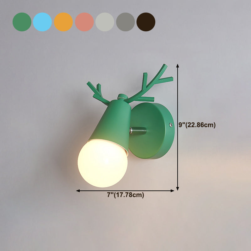 Modern Style Unique Shape Wall Sconce Metal 1 Light Sconce Lighting for Bedroom