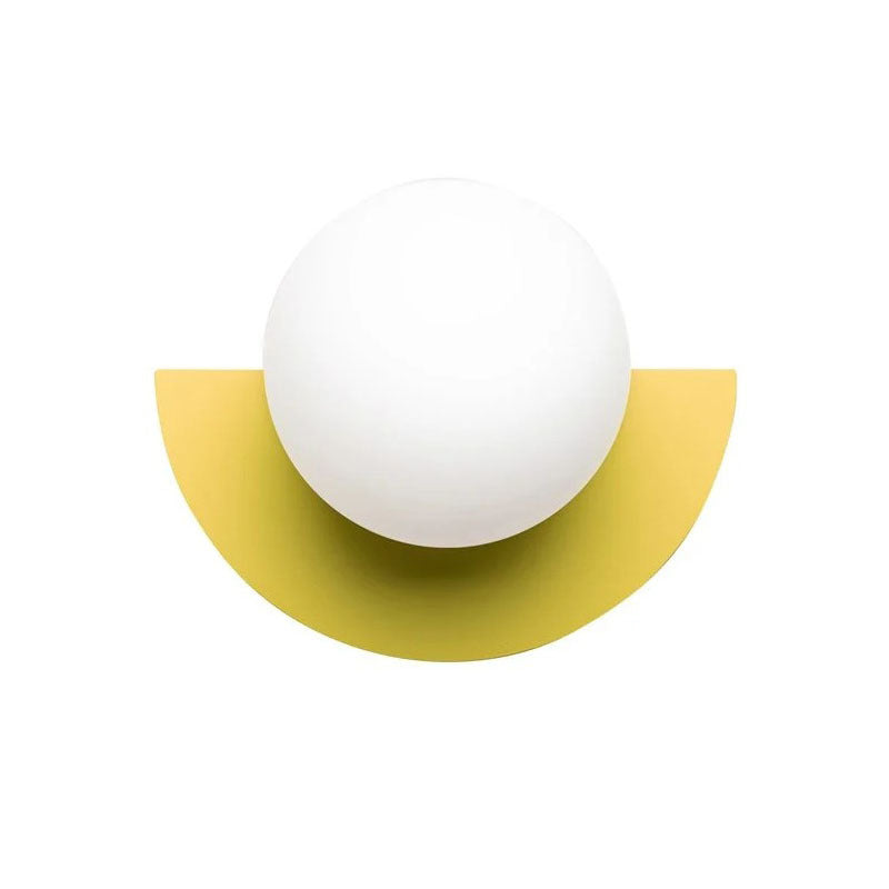 Ball Wall Lighting Fixtures Modern Style Glass 1 Light Wall Lamps
