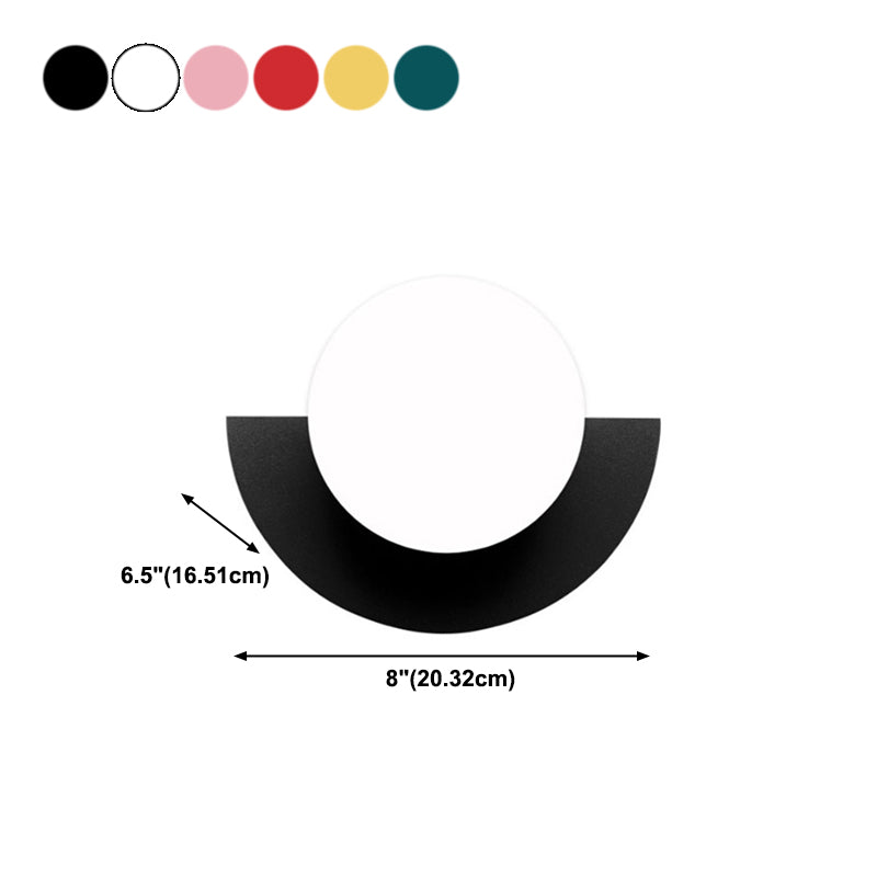 Ball Wall Lighting Fixtures Modern Style Glass 1 Light Wall Lamps