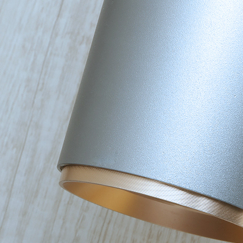 Medio cilindro forma de pared de metal estilo moderno 2 luces luz de montaje de pared