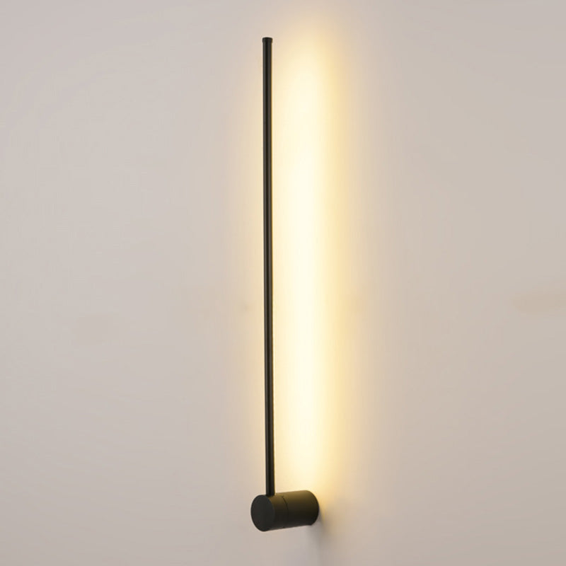 Iluminación de apliques de pared lineal de metal de estilo moderno de pared LED montada en pared