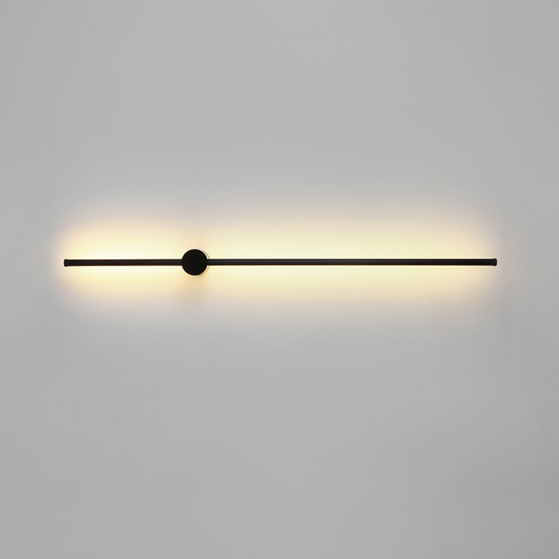 Iluminación de apliques de pared lineal de metal de estilo moderno de pared LED montada en pared