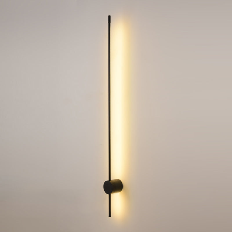 Iluminación de apliques de pared lineal de metal de estilo moderno de pared LED montada en pared