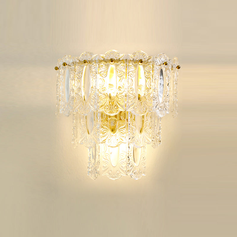 Modern Glass Wall Light Sconce Creative Simple Wall Light Fixture for Bedroom