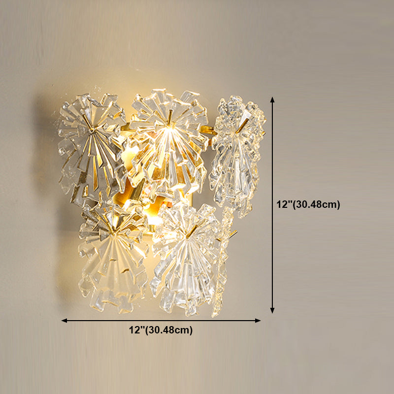 Luz de pared de vidrio moderna Splicadores creativos de pared simple para dormitorio para dormitorio