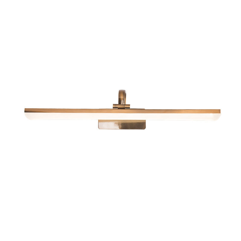 Luz de tocador de metal de estilo moderno Luz de espejo LED lineal para el baño