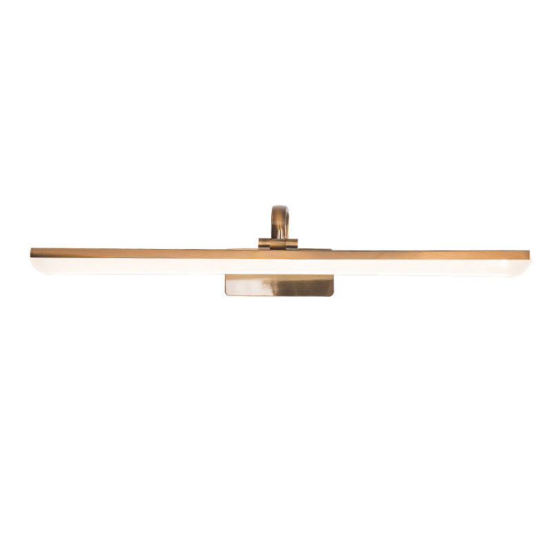 Luz de tocador de metal de estilo moderno Luz de espejo LED lineal para el baño