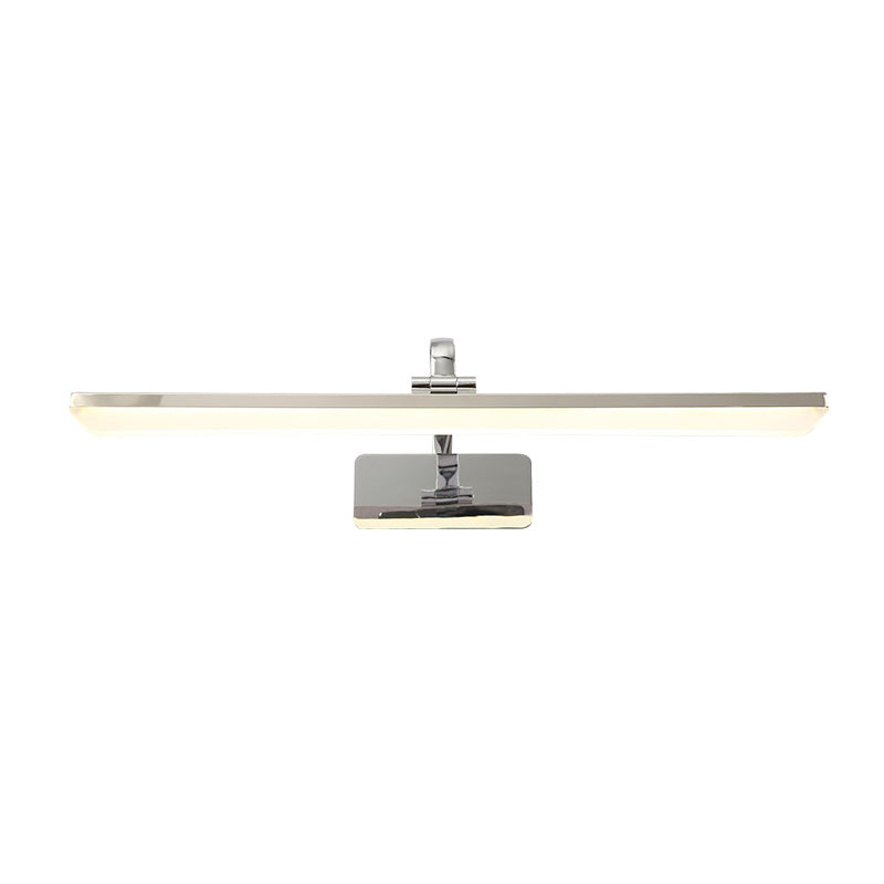 Luz de tocador de metal de estilo moderno Luz de espejo LED lineal para el baño