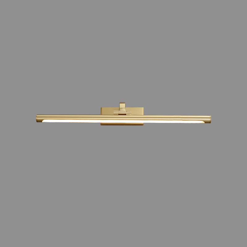 American Style Brass Vanity Light Strip 1 Light LED Mirror Light for Bathroom