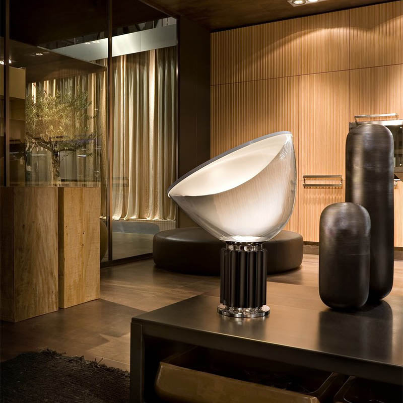Round Glass Table Lamp Modern Style 1 Light Table Lamp Fixtures