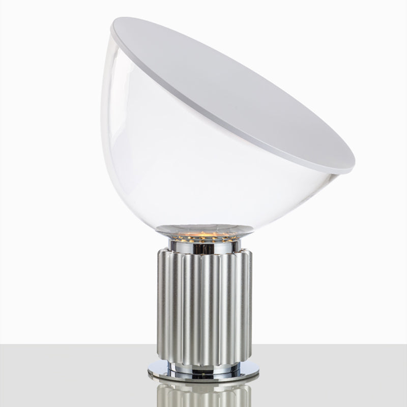 Round Glass Table Lamp Modern Style 1 Light Table Lamp Fixtures