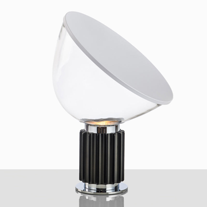 Round Glass Table Lamp Modern Style 1 Light Table Lamp Fixtures