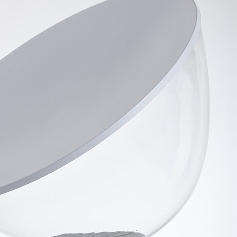 Round Glass Table Lamp Modern Style 1 Light Table Lamp Fixtures