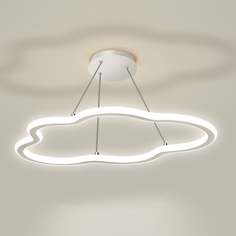 Nordischer Wolkenkronleuchter Metall Eins Licht LED Kronleuchter Anhänger für Wohnzimmer