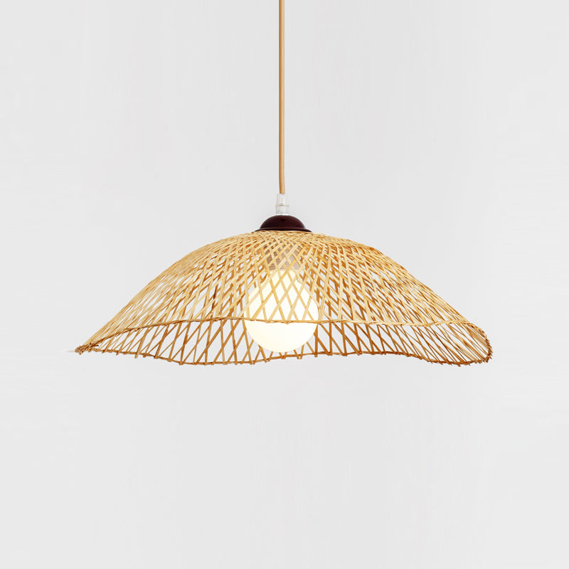 Bamboo Hanging Light Modern Pendent Lighting Fixture for Dining Room