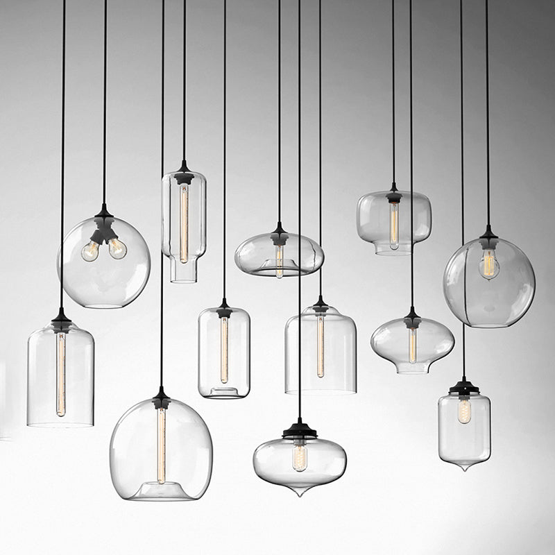 Modern Style Hanging Light Creative Glass Shade Pendant Lighting Fixture