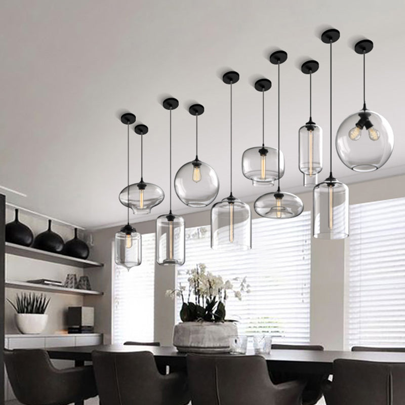Modern Style Hanging Light Creative Glass Shade Pendant Lighting Fixture