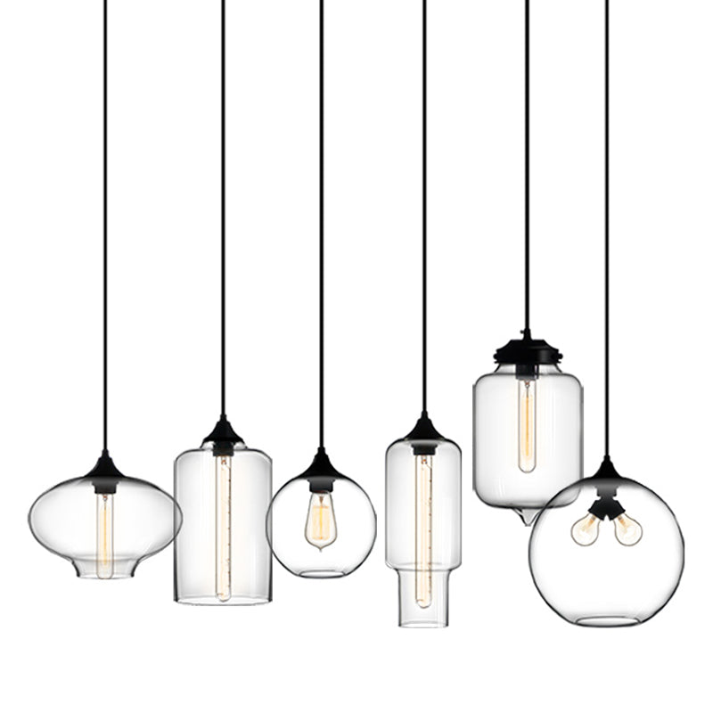 Modern Style Hanging Light Creative Glass Shade Pendant Lighting Fixture