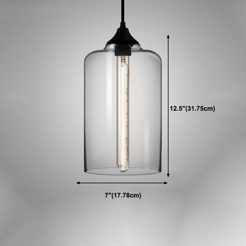 Modern Style Hanging Light Creative Glass Shade Pendant Lighting Fixture