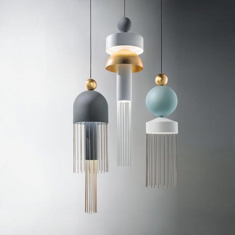 1 éclairage de suspension géométrique légère