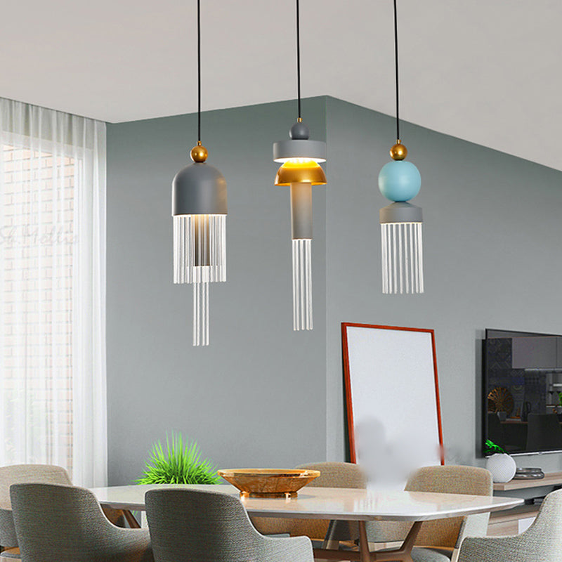 1 éclairage de suspension géométrique légère