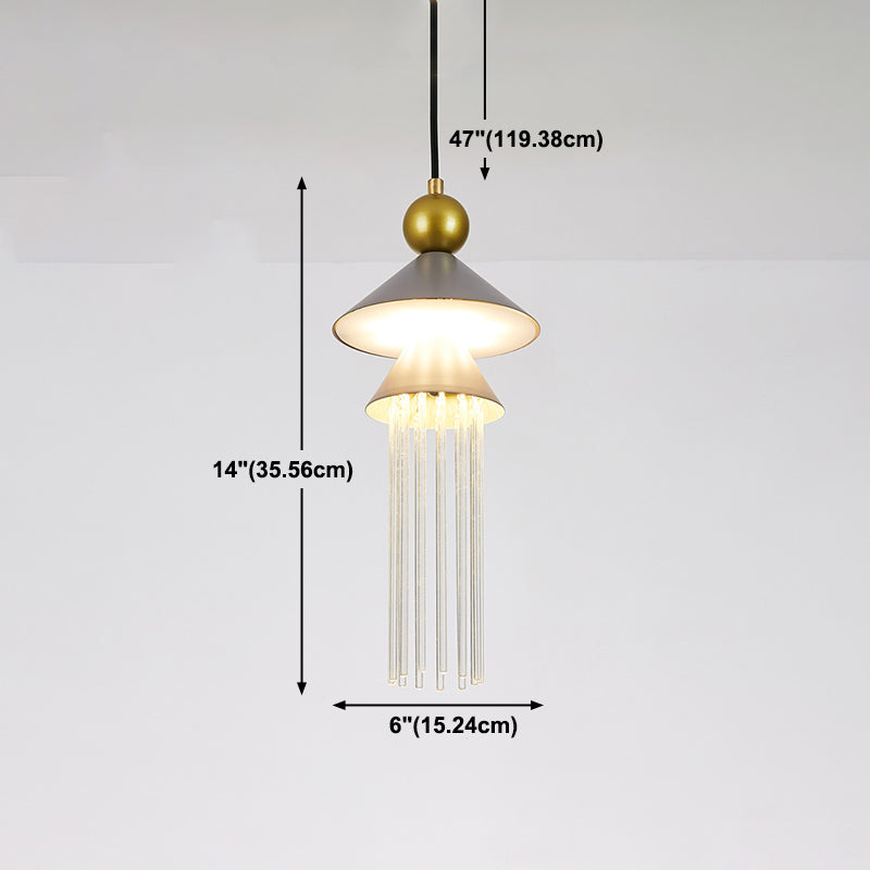 1 éclairage de suspension géométrique légère