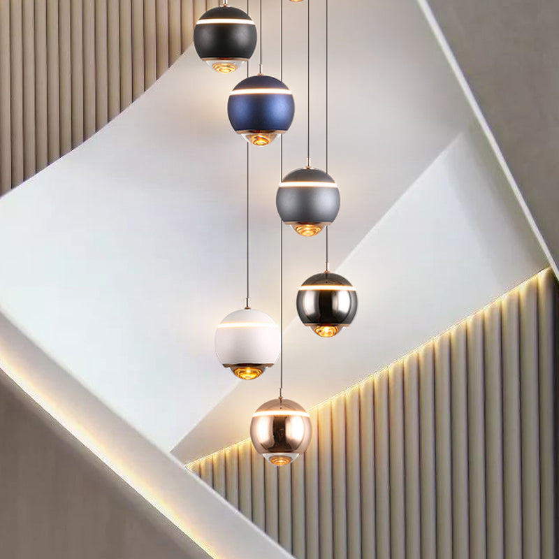 Forme ronde Metal Hanging Light Moderne 1 lumière suspendue à la lumière Light