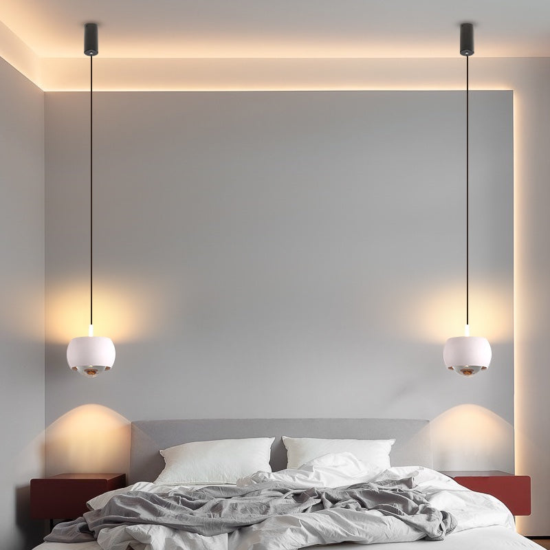 Forme ronde Metal Hanging Light Moderne 1 lumière suspendue à la lumière Light